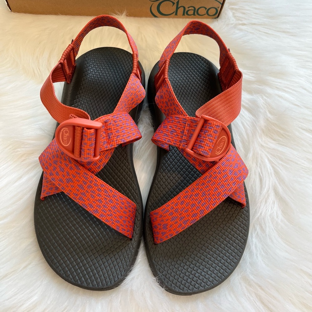 NEW IN BOX 🔥 Chaco Mega Z Cloud Sandal Women’s Size 9B Orange Dappled Rust